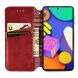 Чохол Deexe Rhombus Wallet для Samsung Galaxy M62 - Red (294312R). Фото 4 з 13