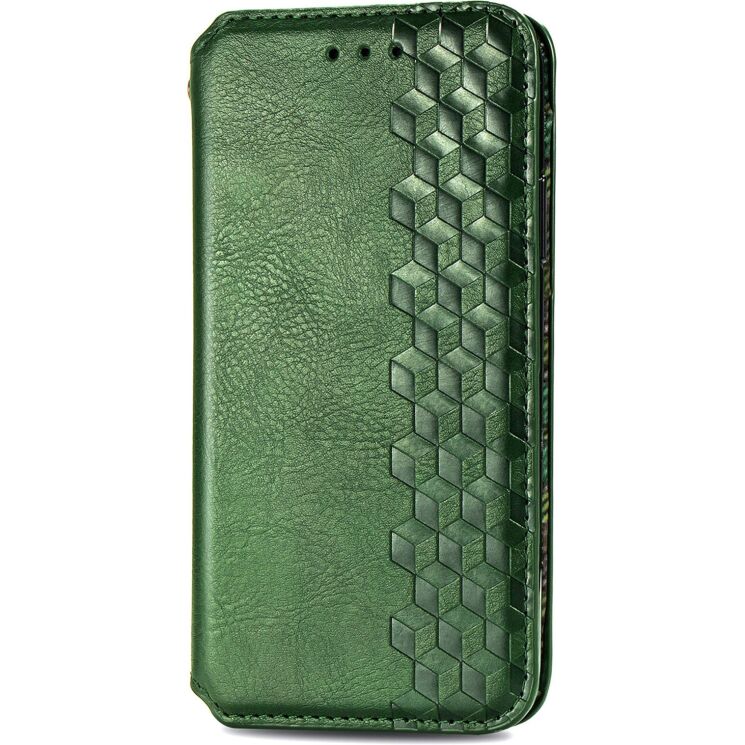 Чехол Deexe Rhombus Wallet для Xiaomi Poco X8 Pro - Green: фото 5 из 10