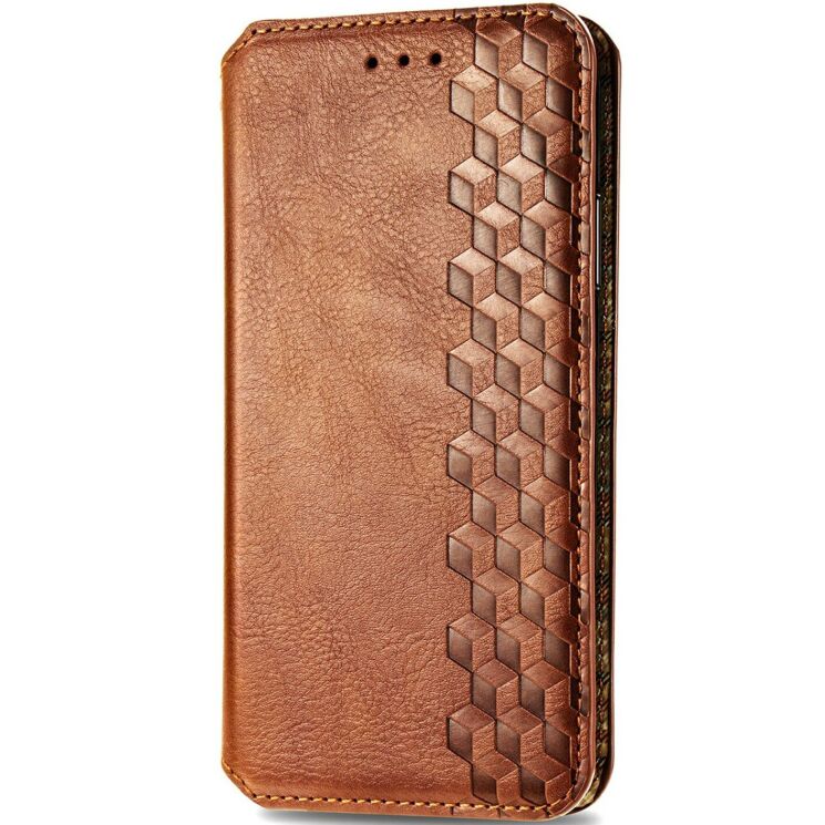 Чехол Deexe Rhombus Wallet для Xiaomi Redmi Note 15 Pro Plus / Poco M8 Pro 5G - Brown: фото 4 из 6