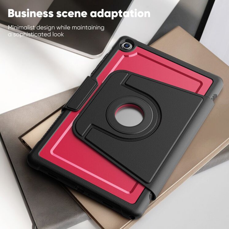 Чехол Deexe Urban Rotary для Samsung Galaxy Tab A9 Plus / Tab A11 Plus (X230/236/X210/216) - Pink: фото 10 из 13