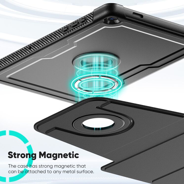 Чехол Deexe Urban Rotary для Samsung Galaxy Tab A9 Plus / Tab A11 Plus (X230/236/X210/216) - Pink: фото 6 из 13