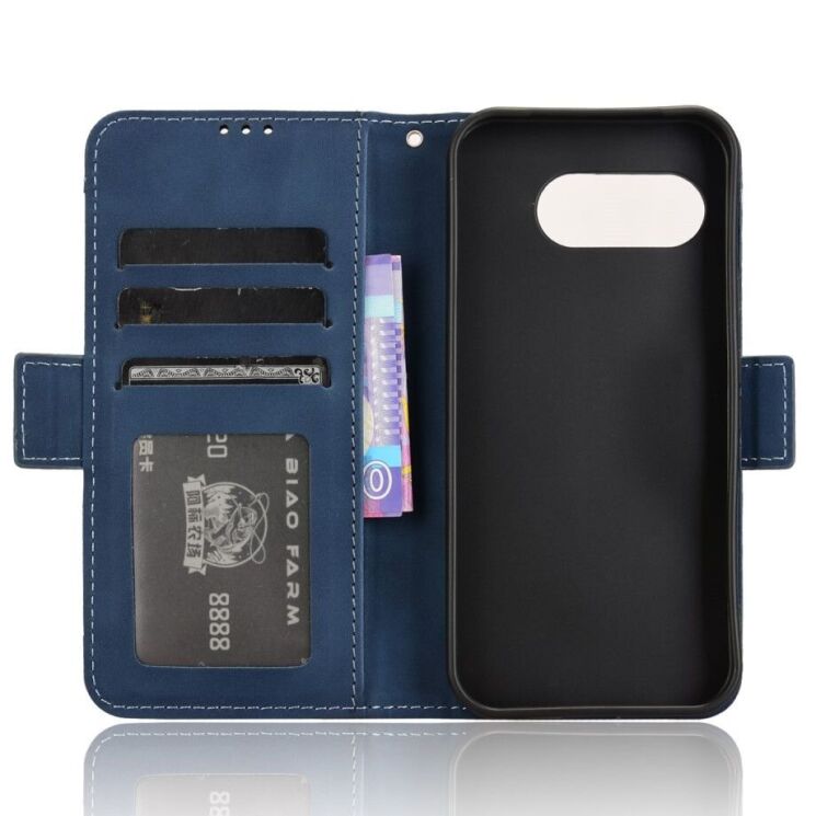 Чехол Deexe Wallet Stand для Google Pixel 9a - Blue: фото 5 из 7