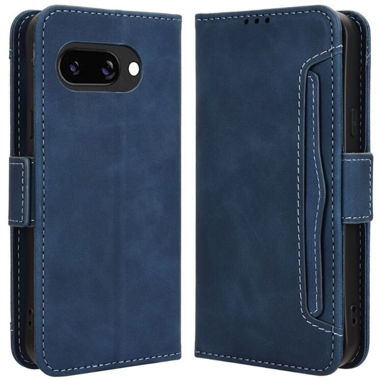Чехол Deexe Wallet Stand для Google Pixel 9a - Blue: фото 1 из 7