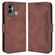 Чохол Deexe Wallet Stand для Infinix Hot 12 Play / 12 Play NFC (x6816 / x6816c) - Brown (302402Z)