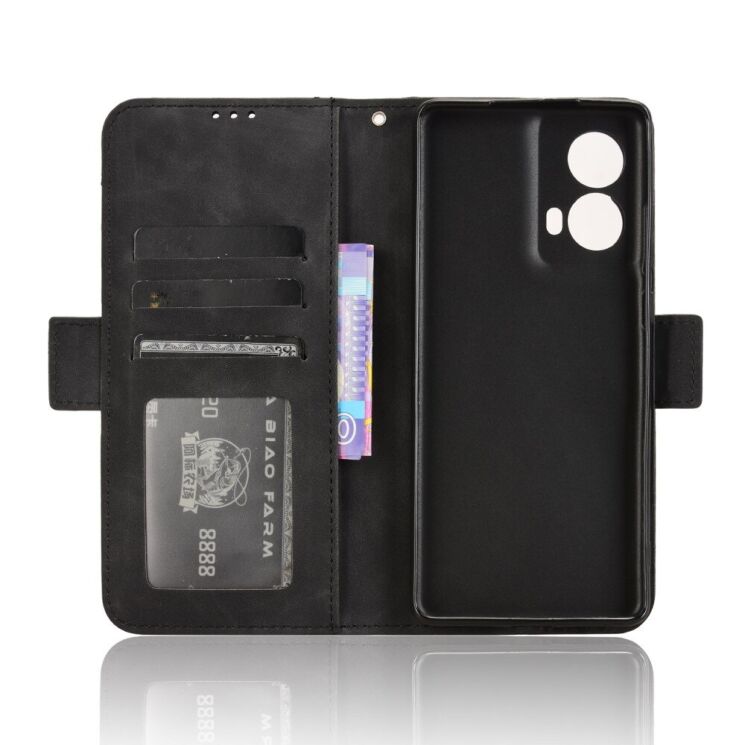 Чехол Deexe Wallet Stand для Motorola Moto G85 - Black: фото 5 из 7