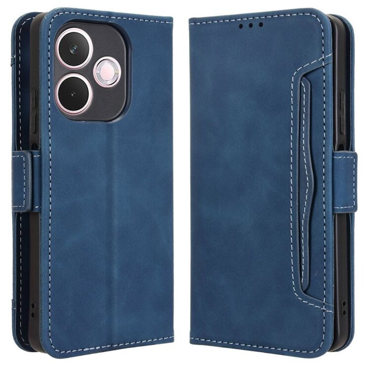 Чехол Deexe Wallet Stand для Oppo A5 Pro (4G/5G) - Blue: фото 1 из 7