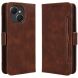 Чехол-книжка с кармашками Deexe Wallet Stand для TECNO Spark 40C - Brown (390304Z). Фото 1 из 15