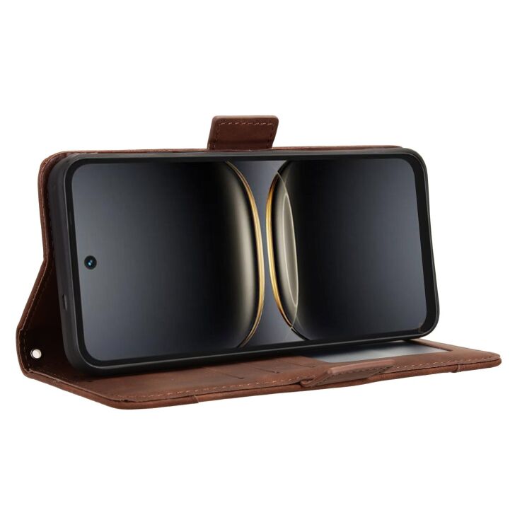 Чехол-книжка с кармашками Deexe Wallet Stand для TECNO Spark 40C - Brown: фото 6 из 15