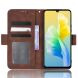 Чехол-книжка с кармашками Deexe Wallet Stand для VIVO V23e - Brown (296409Z). Фото 6 из 8