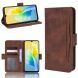 Чехол-книжка с кармашками Deexe Wallet Stand для VIVO V23e - Brown (296409Z). Фото 1 из 8