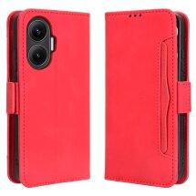 Чехол Deexe Wallet Stand для Xiaomi Poco F7 - Red: фото 1 из 13