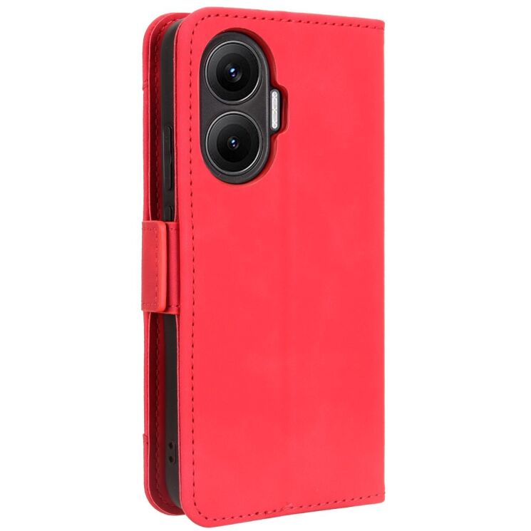 Чехол Deexe Wallet Stand для Xiaomi Poco F7 - Red: фото 8 из 13