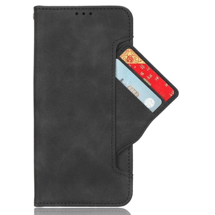 Чехол Deexe Wallet Stand для ZTE Nubia V70 - Black: фото 2 из 7