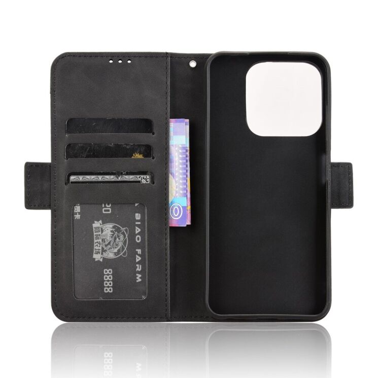 Чехол Deexe Wallet Stand для ZTE Nubia V70 - Black: фото 5 из 7