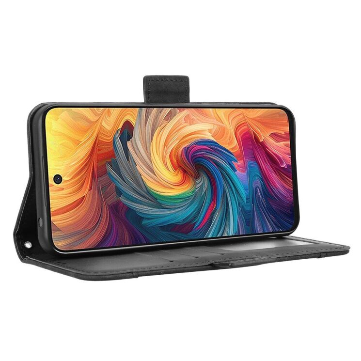 Чехол Deexe Wallet Stand для ZTE Nubia V70 - Black: фото 4 из 7