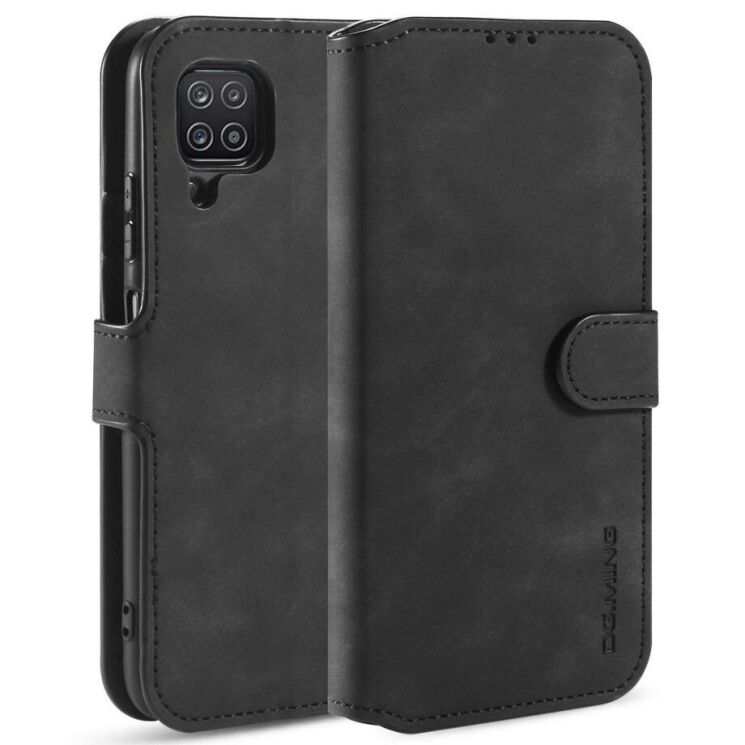 Чехол DG.MING Retro Style для Samsung Galaxy A12 (A125) / A12 Nacho (A127) / M12 (M127) - Black: фото 1 из 10