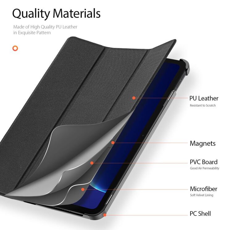 Чохол DUX DUCIS Domo Series для OnePlus Pad Go 2 - Black: фото 6 з 10