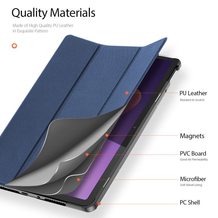 Чохол DUX DUCIS Domo Series для Xiaomi Redmi Pad 2 - Black: фото 6 з 10