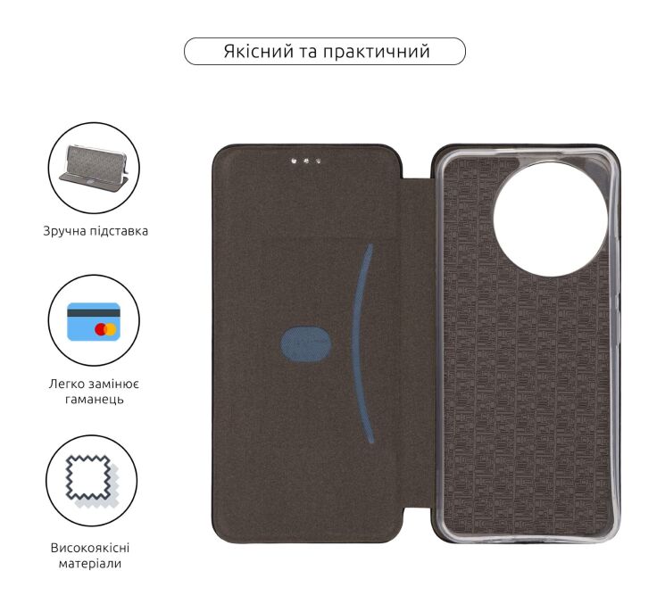 Чехол-книжка ArmorStandart G-Case для TECNO Spark 30 Pro - Black: фото 3 из 3