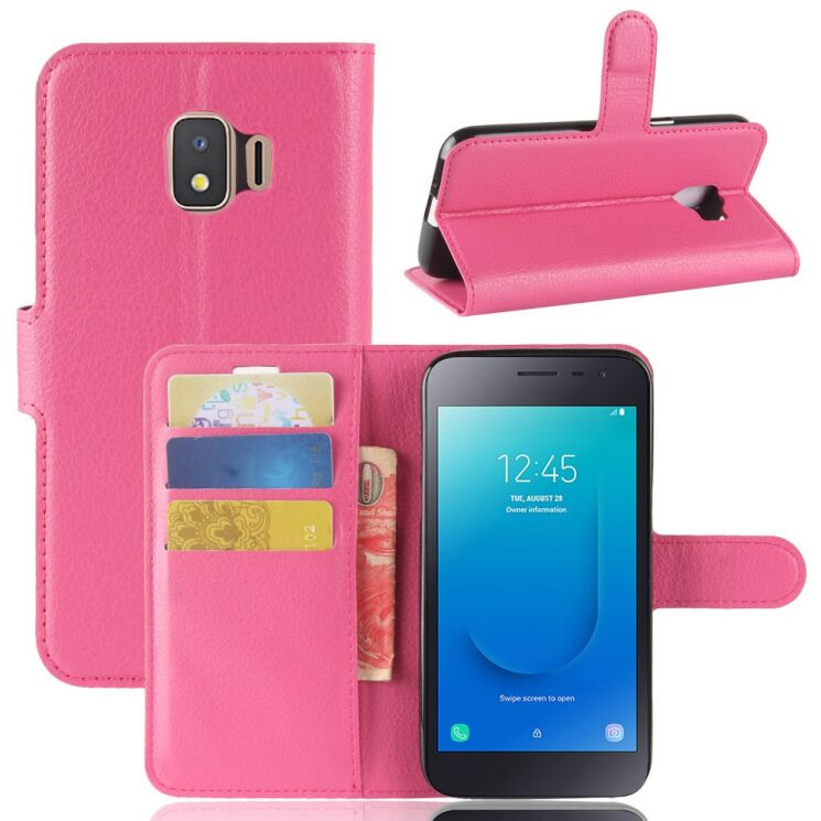 Чохол-книжка Deexe Book Type для Samsung Galaxy J2 Core (J260) - Rose: фото 1 з 6