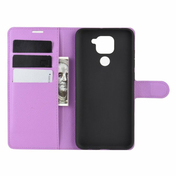 Чехол-книжка Deexe Book Type для Xiaomi Redmi Note 9 / Redmi 10X - Purple: фото 3 из 6