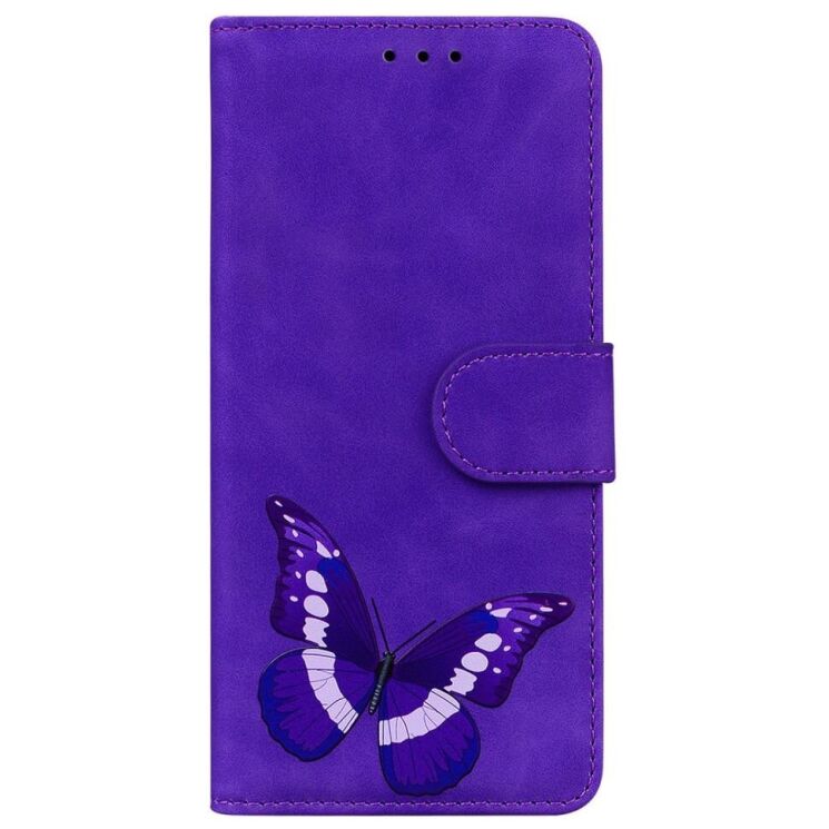 Чехол-книжка Deexe Butterfly Pattern для Infinix Hot 20i (X665E) - Purple: фото 4 из 8