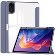 Чехол-книжка Deexe Crystal Back для Xiaomi Redmi Pad 2 - Purple: фото 1 из 8