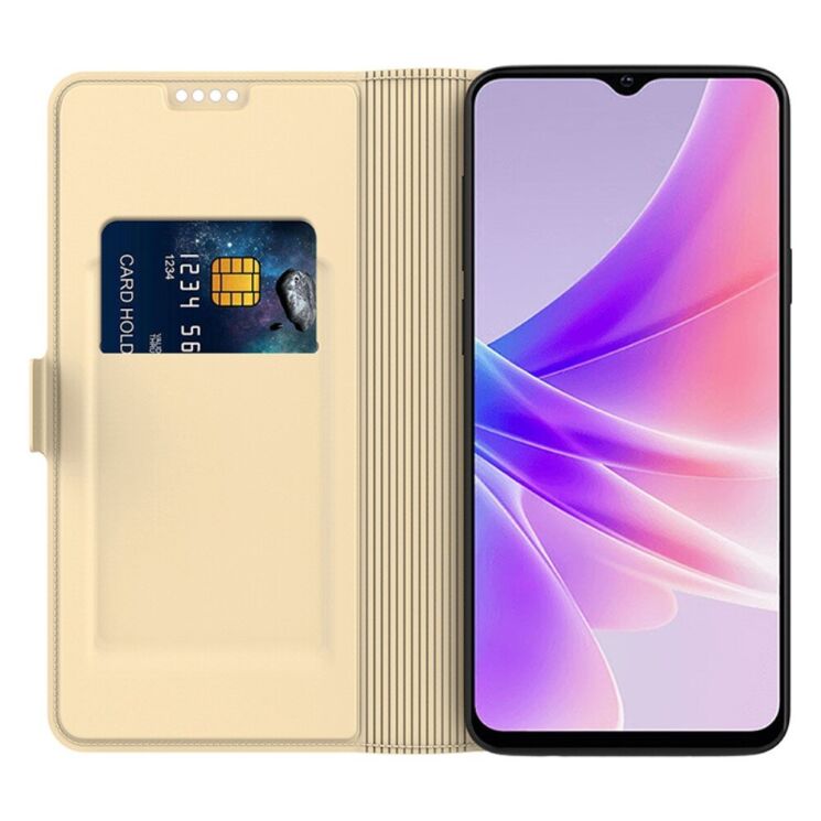 Чохол-книжка Deexe Faro Wallet для OPPO A60 - Gold: фото 2 з 7