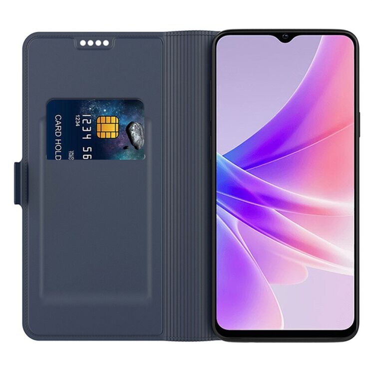 Чехол-книжка Deexe Faro Wallet для OPPO Reno 13 F/FS 5G - Blue: фото 2 из 7