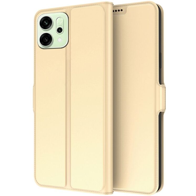 Чохол-книжка Deexe Faro Wallet для OPPO Reno 14 5G - Gold: фото 1 з 7
