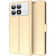 Чехол-книжка Deexe Faro Wallet для Xiaomi 14T - Gold: фото 1 из 7