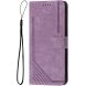 Чехол-книжка Deexe Lines Series для Motorola Moto G15 - Purple (372627V). Фото 4 из 11