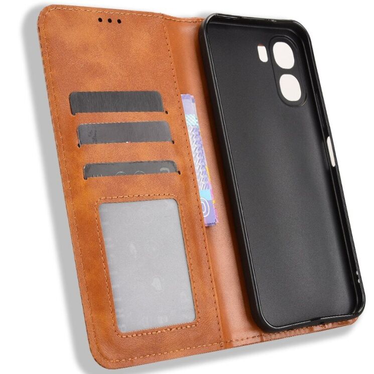 Чохол-книжка Deexe Retro Style для OPPO A6x - Brown: фото 4 з 19