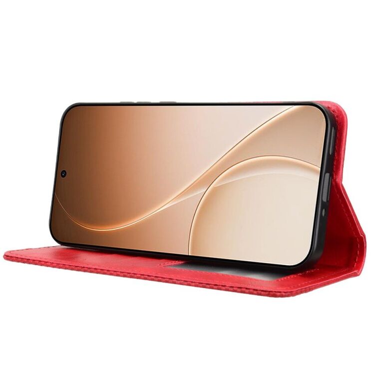 Чохол-книжка Deexe Retro Style для OPPO Reno 15 Pro - Red (405602R) Чохол-книжка Deexe Retro Style для OPPO Reno 15 Pro - Red: фото 7 з 19