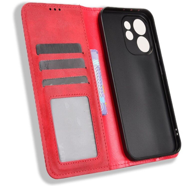 Чохол-книжка Deexe Retro Style для OPPO Reno 15 Pro - Red (405602R) Чохол-книжка Deexe Retro Style для OPPO Reno 15 Pro - Red: фото 5 з 19