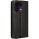 Чехол-книжка Deexe Retro Style для OPPO Reno 16 F/FS - Black (413402B). Фото 8 из 17