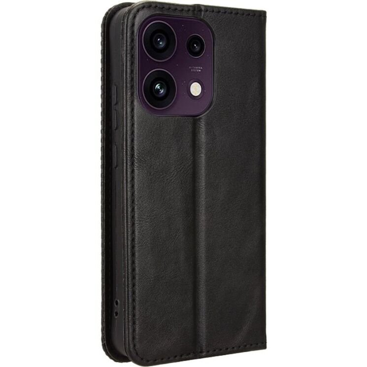 Чехол-книжка Deexe Retro Style для OPPO Reno 16 F/FS - Black (413402B) Чехол-книжка Deexe Retro Style для OPPO Reno 16 F/FS - Black: фото 8 из 17
