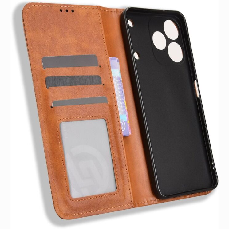 Чохол-книжка Deexe Retro Style для Realme Note 80 - Brown (412401Z) Чохол-книжка Deexe Retro Style для Realme Note 80 - Brown: фото 5 з 20