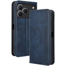 Чехол-книжка Deexe Retro Style для TECNO Spark 50 - Blue: фото 1 из 19