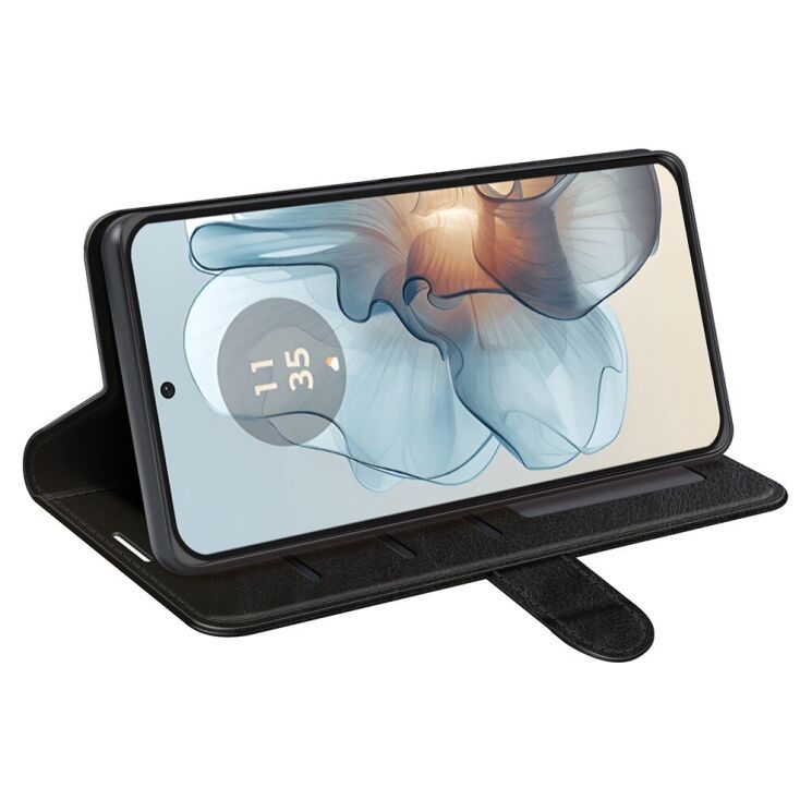 Чехол-книжка Deexe Wallet Style для Motorola Moto G24 Power - Black: фото 3 из 9
