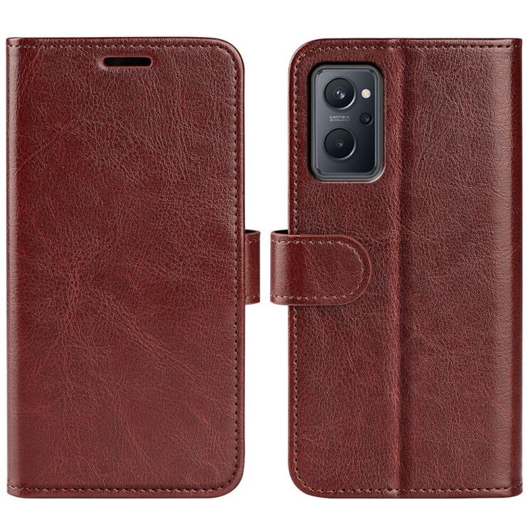 Чохол-книжка Deexe Wallet Style для Realme 9i / Oppo A76 / Oppo A96 - Brown: фото 1 з 8