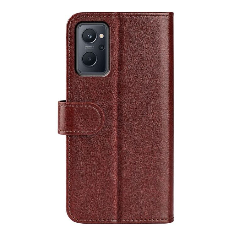 Чохол-книжка Deexe Wallet Style для Realme 9i / Oppo A76 / Oppo A96 - Brown: фото 3 з 8