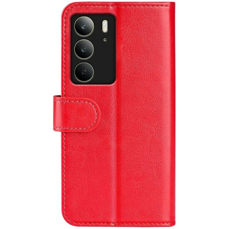 Чехол-книжка Deexe Wallet Style для Realme C75 - Red: фото 5 из 6