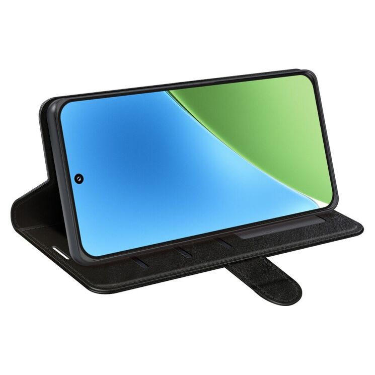 Чехол-книжка Deexe Wallet Style для Xiaomi 15 - Black: фото 3 из 9