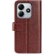 Чехол-книжка Deexe Wallet Style для Xiaomi Redmi Note 14 5G - Brown (373339Z). Фото 6 из 9