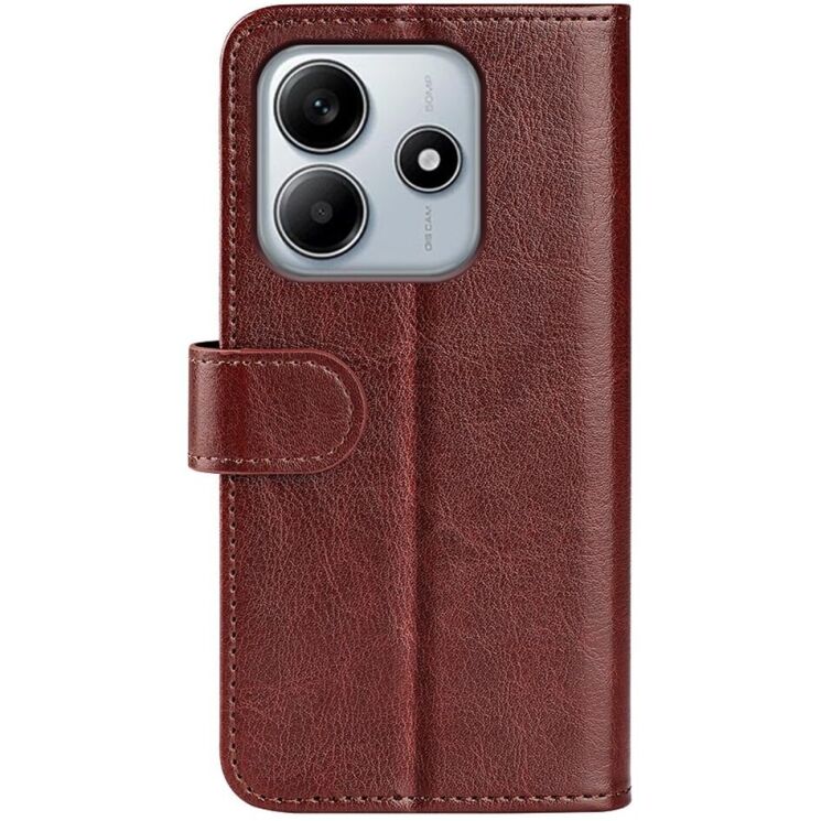 Чехол-книжка Deexe Wallet Style для Xiaomi Redmi Note 14 5G - Brown: фото 6 из 9