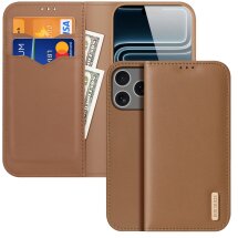 Чохол-книжка Dux Ducis Hivo Series для iPhone 18 Pro Max - Brown: фото 1 з 8