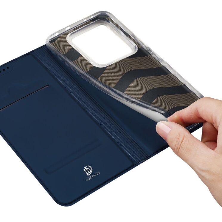 Чохол-книжка DUX DUCIS Skin Pro для Xiaomi Poco M7 Pro - Blue: фото 8 з 10