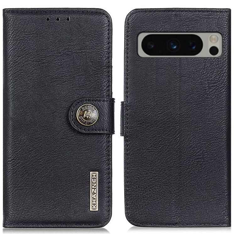 Чохол-книжка KHAZNEH Wallet Cover для Google Pixel 8 Pro - Black: фото 1 з 9