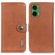 Чохол-книжка KHAZNEH Wallet Cover для Motorola Moto G35 - Brown (367903Z). Фото 1 з 8